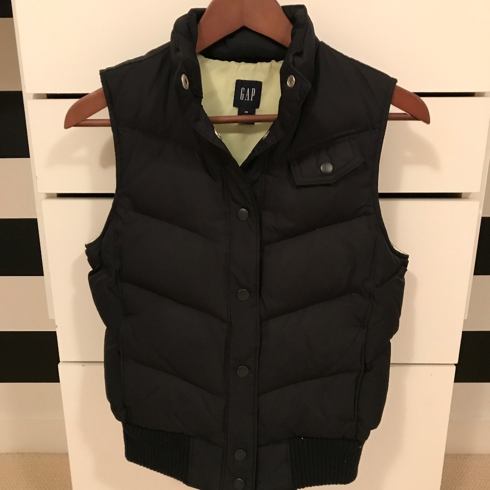 GAP black down vest